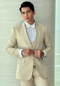 tengmico สูทครีม